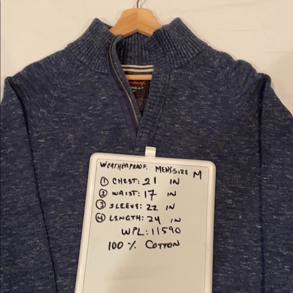 Weatherproof Men’s 1/4 Zip Sweater Size Medium - Picture 7 of 8